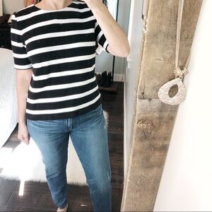 Talbots large petite striped nautical boating top